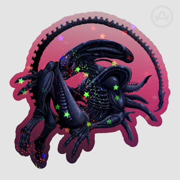Xenomorph Holo Sticker