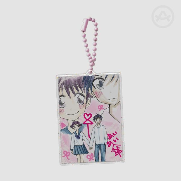 Couple Epoxy Glitter Acrylic Keychains