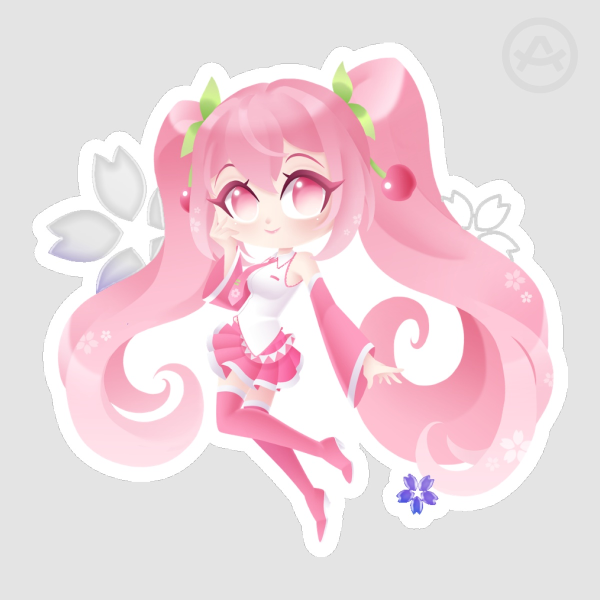 Sakura Miku | Hot Foil Sticker