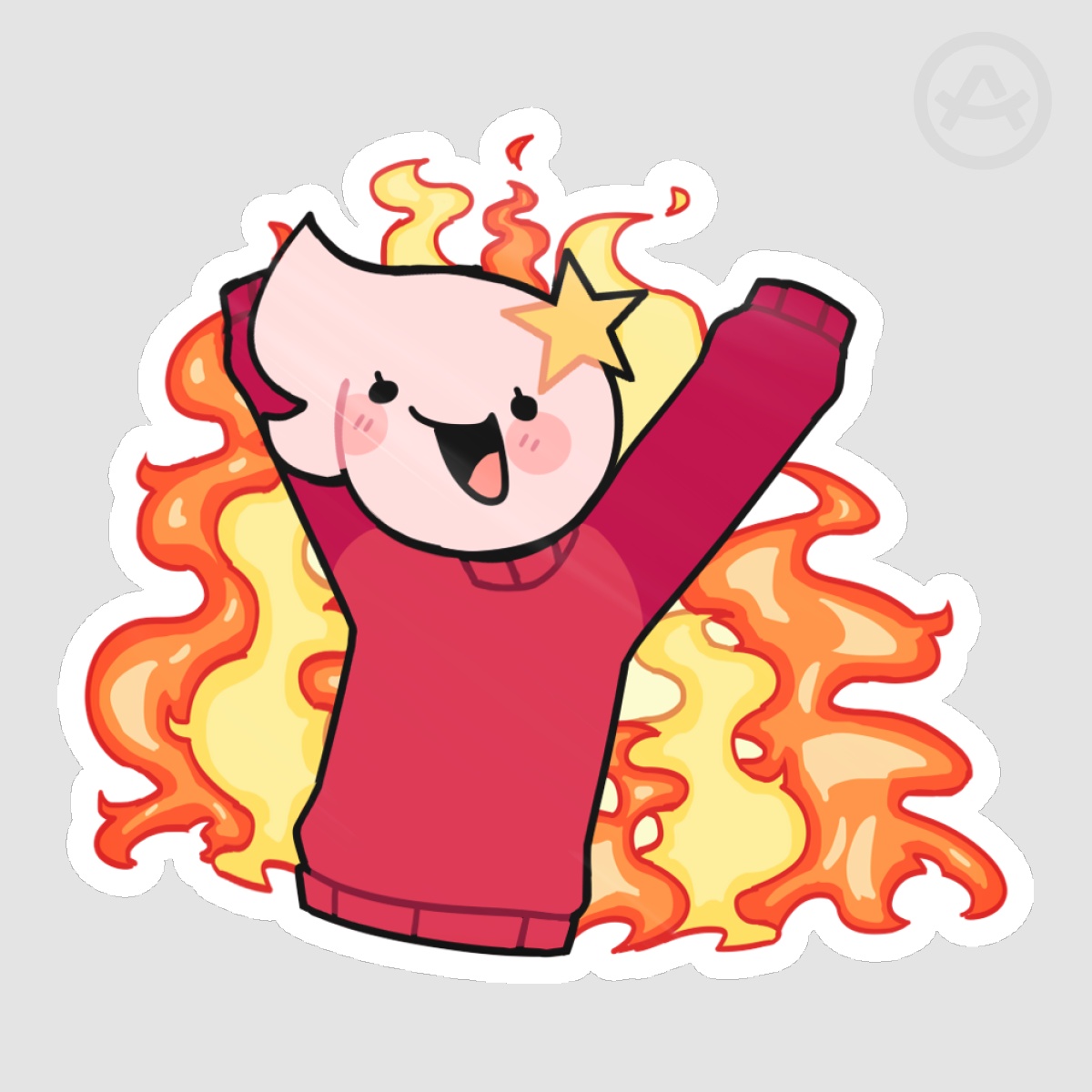 Tikki on fire- Sticker