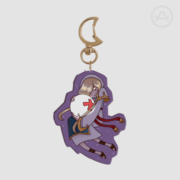 Noelia & Yuelia double sided acrylic keychain