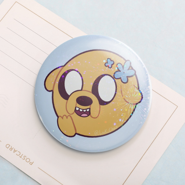 Jake the Dog Round Badges (Button Pins)