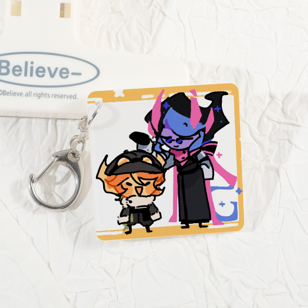 [Lenticular Acrylic Pendant] Fifth - Hiero patting Flame