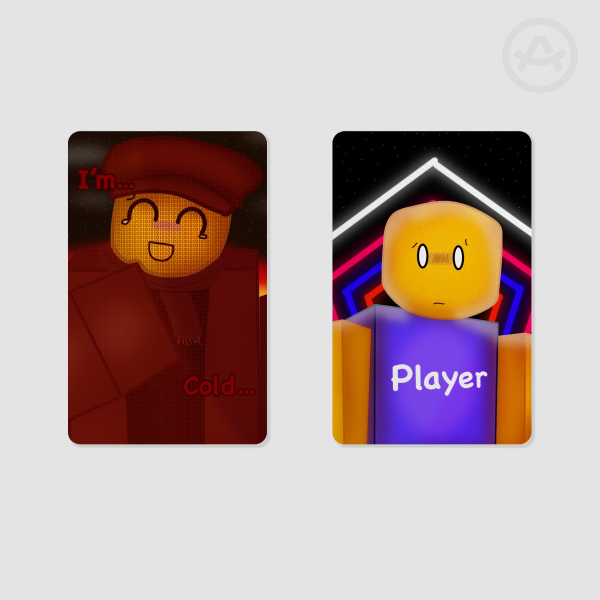 Postman and Player photocard |Nostalgic Hangout Game Roblox|