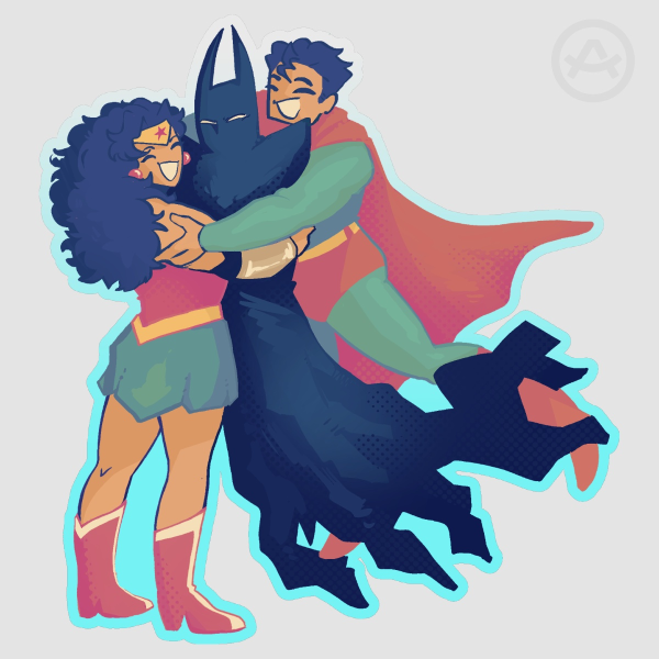Hug the Bat Die Cut Stickers