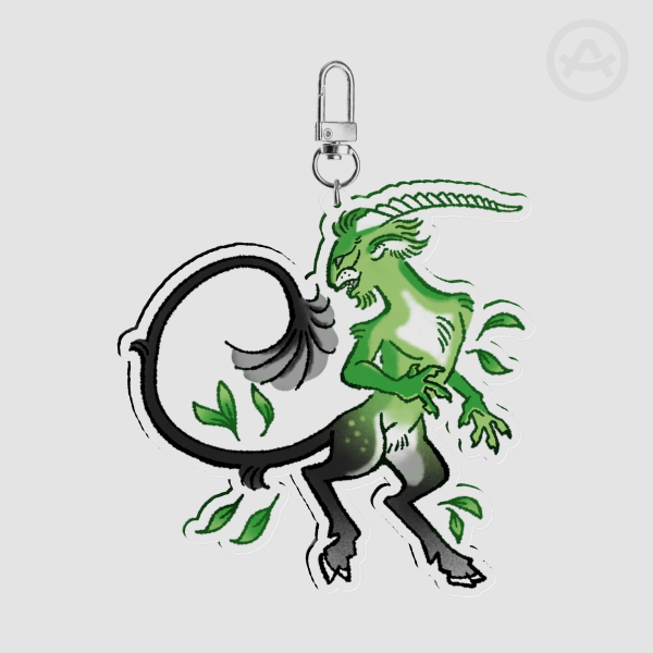 Aromantic Púca Keychain