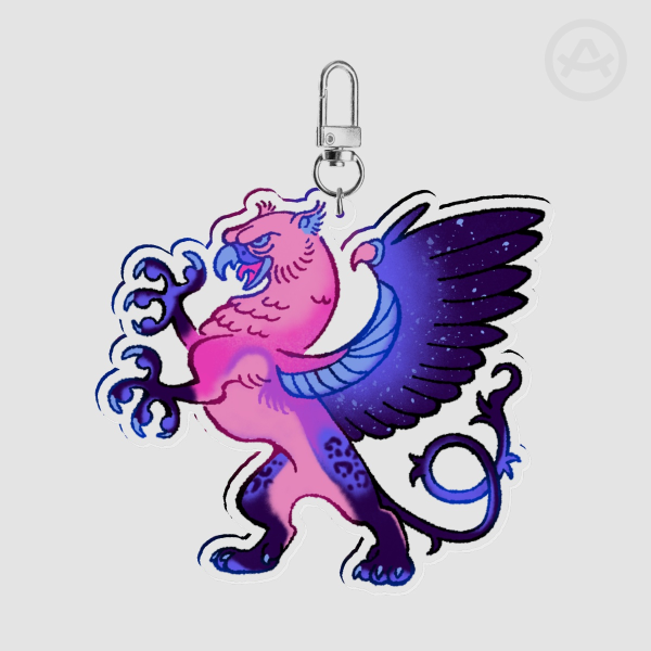 Omnisexual Gryphon Keychain