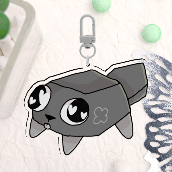 Pebble-Acrylic Keychains