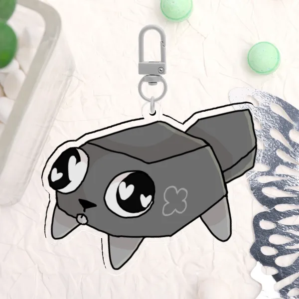 Pebble-Acrylic Keychains
