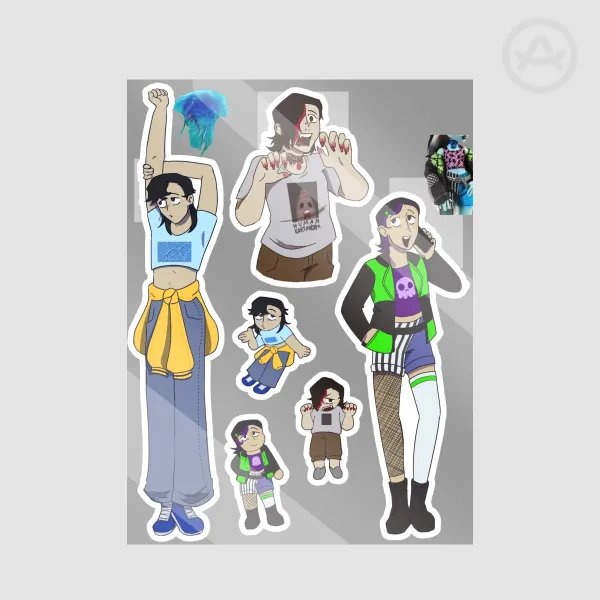 Junpei JJK fashion stickers