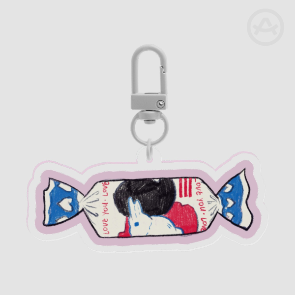 Candy Rabbit Keychain