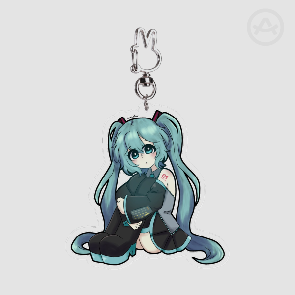 Hatsune Miku Vocaloid Clear Acrylic Keychains