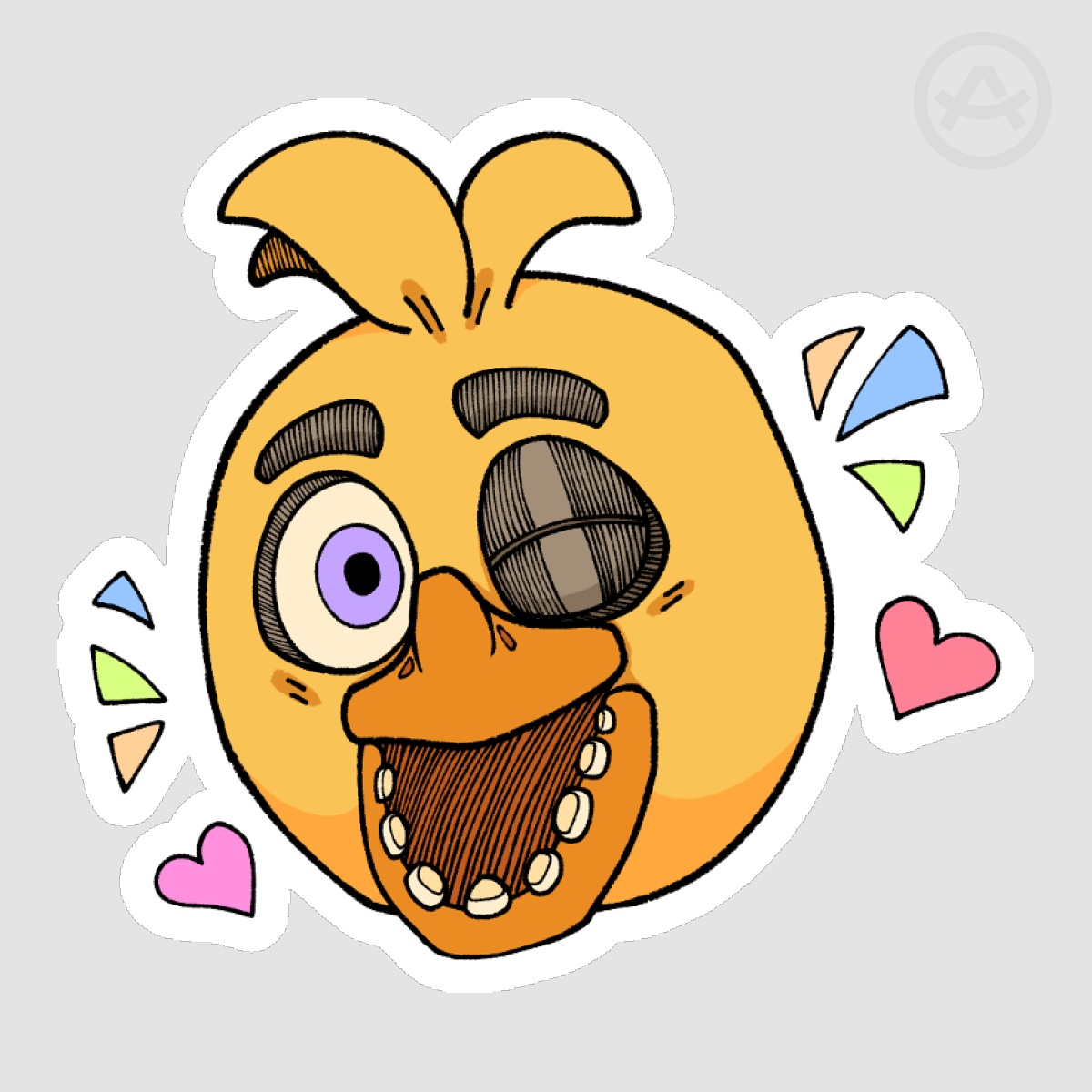 FNAF Chica the Chicken - Matte Die Cut Sticker