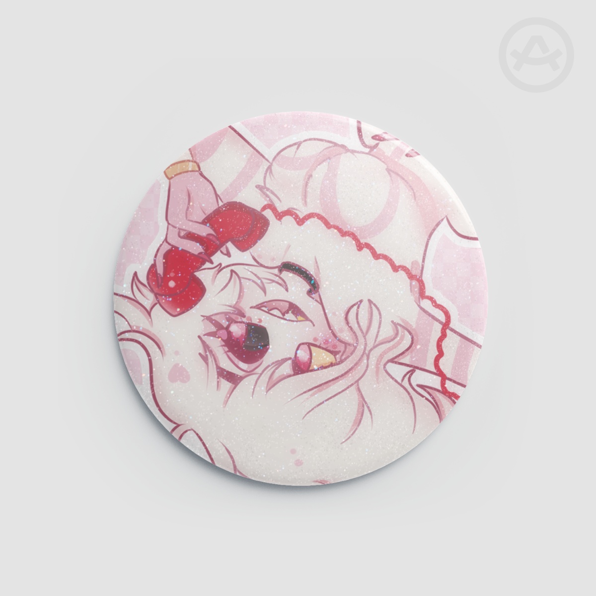 Angel Dust phone call round badge