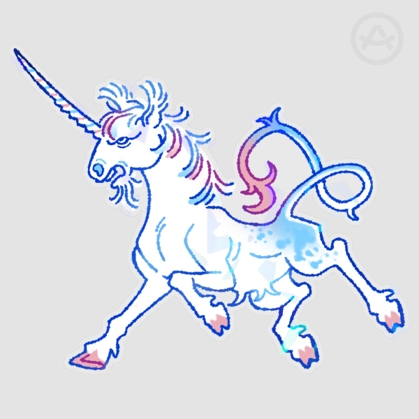 Trans Unicorn Sticker