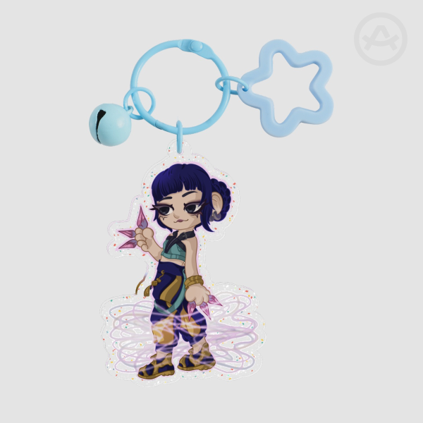 Zoey KPDH Glitter Keychain