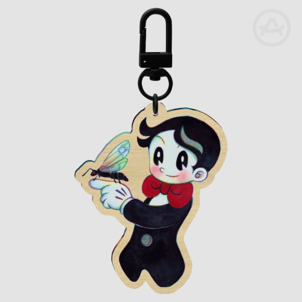 Kenichi Shikishima Ken1 Osamu Tezuka Star System Wooden Keychain