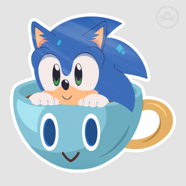Sonic Cup Sticker