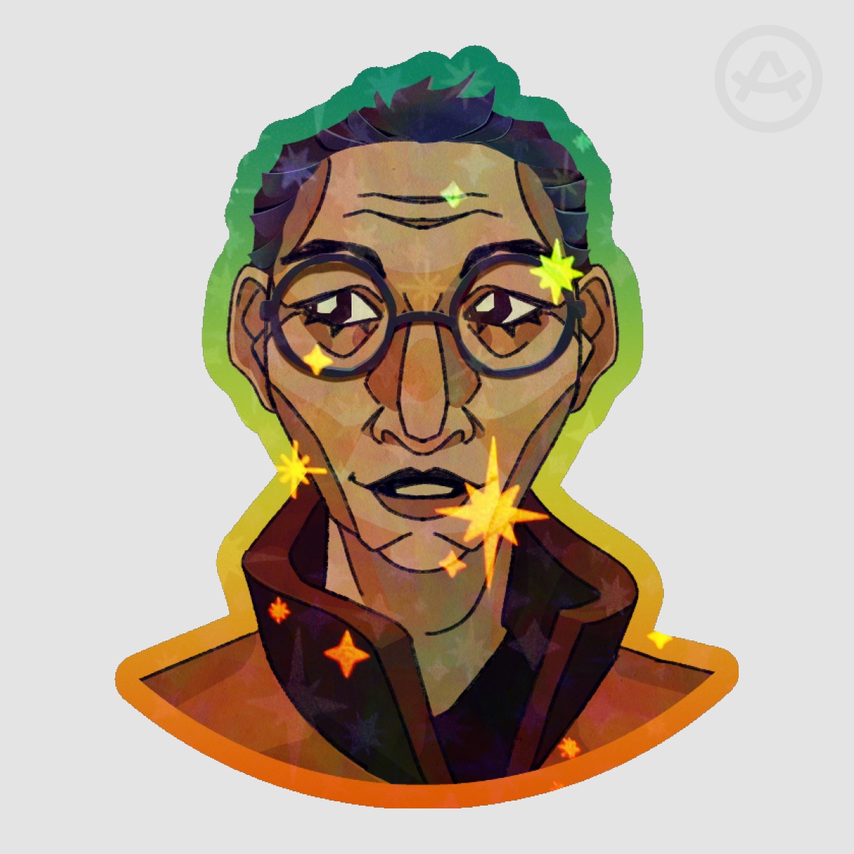 Kim Kitsuragi Disco Elysium Sticker