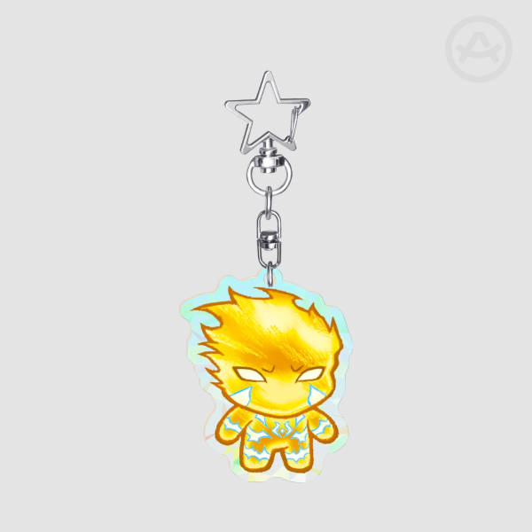 Broken Glass Acrylic Keychains - 1.97"(50mm), ①