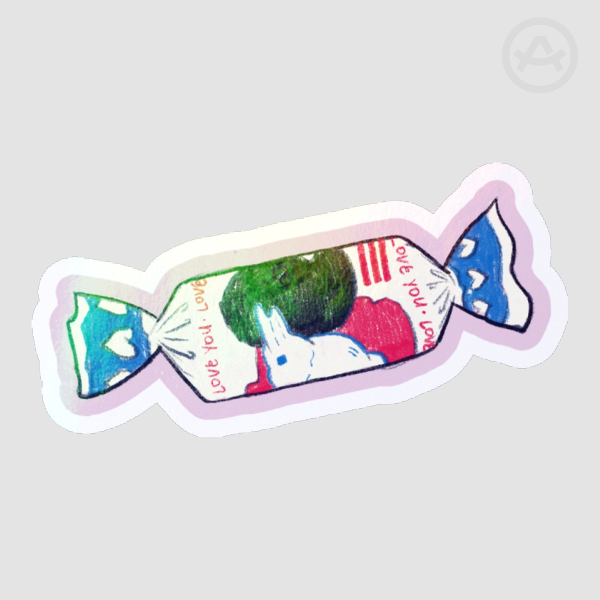 Candy Rabbit Sticker