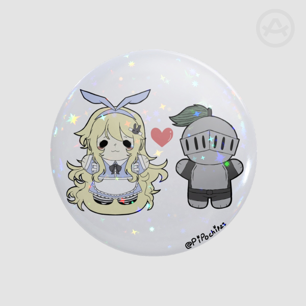 Alice and Grimm Black souls Round Badges (Button Pins)