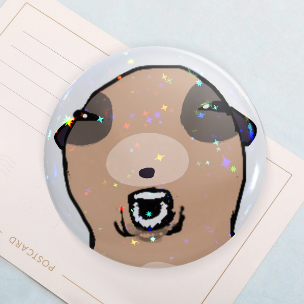 AGH KICHI ROUND BADGE PIN