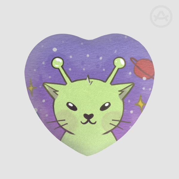 Gleep Glorp Cat Plush Badge
