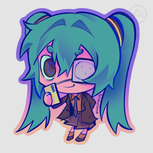 Hatsune Miku (Monitoring) Sticker