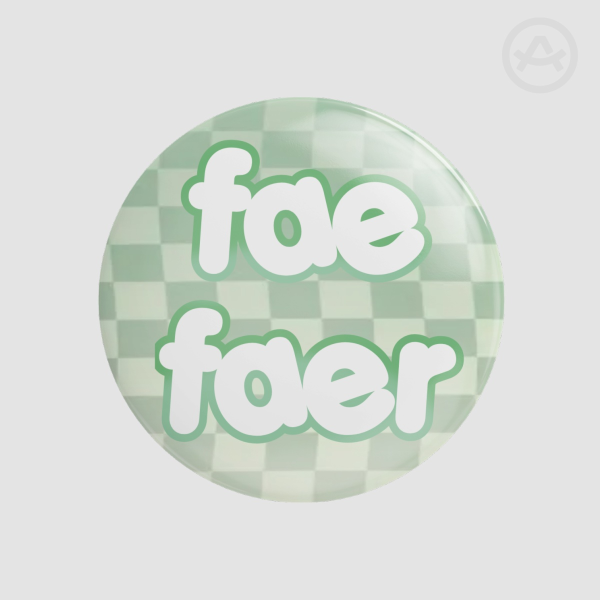 fae/faer Round Badges (Button Pins)