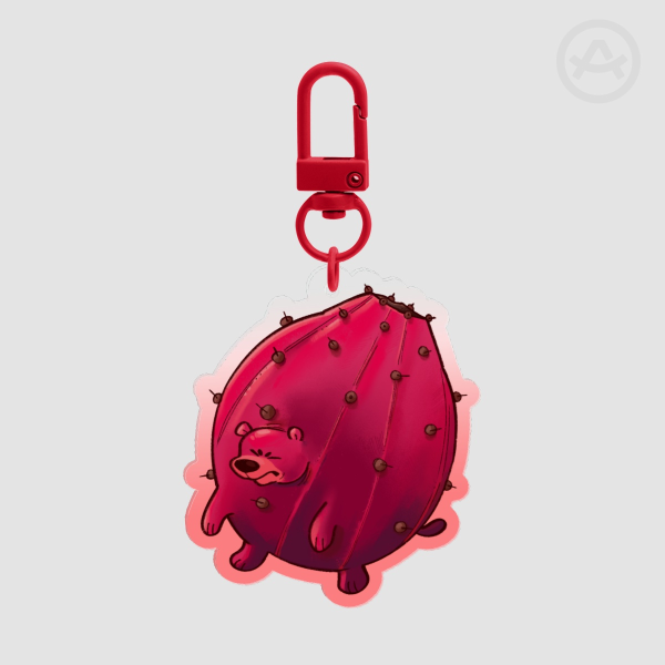 Prickly Pearbear Keychain