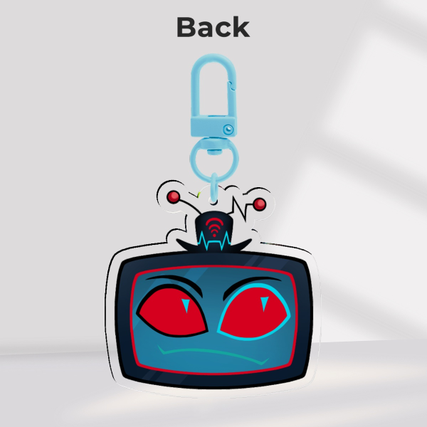 Vox Head - CEO TV [Acrylic Keychain - Double sided] - Hazbin Hotel