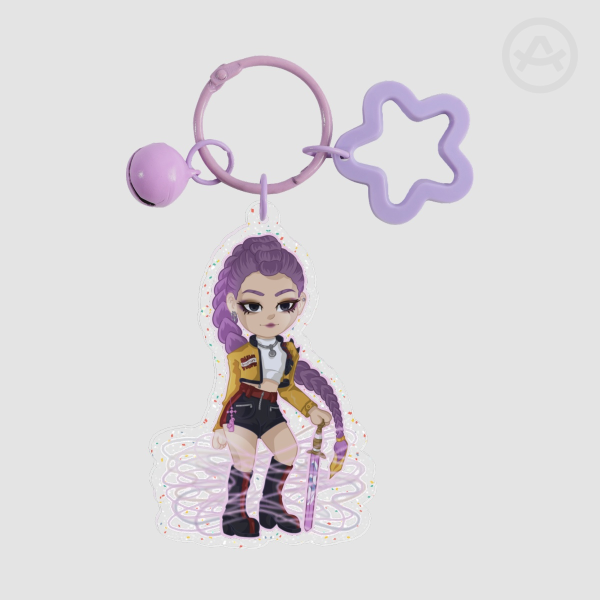 Rumi KPDH Glitter Keychain