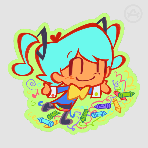 Static Hatsune Miku Sticker