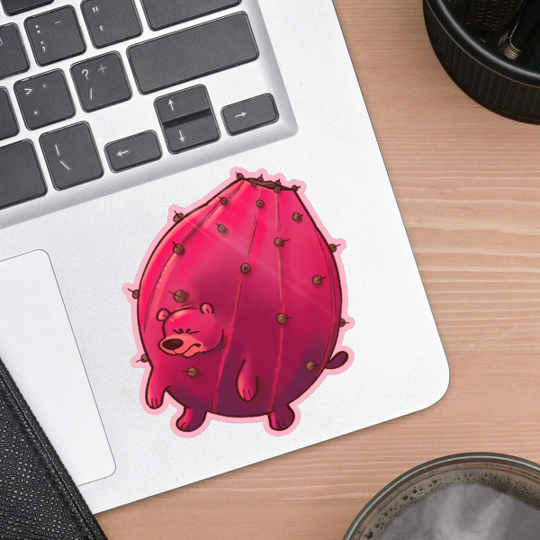 Prickly Pearbear Sticker