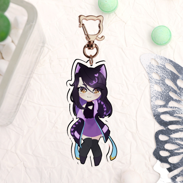 Kittea || Chibi Acrylic Keychain