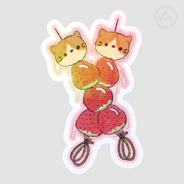 Cat Tanghulu Sticker