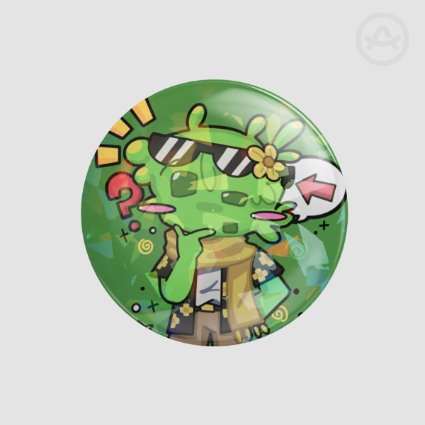 AveryTheMayo Searching For A World That Doesn't Exist SFAWTDE Minecraft ARG 44 mm Broken Glass Pin