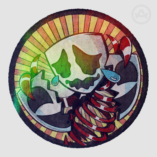 Gangle Colored Edge Die Cut Stickers