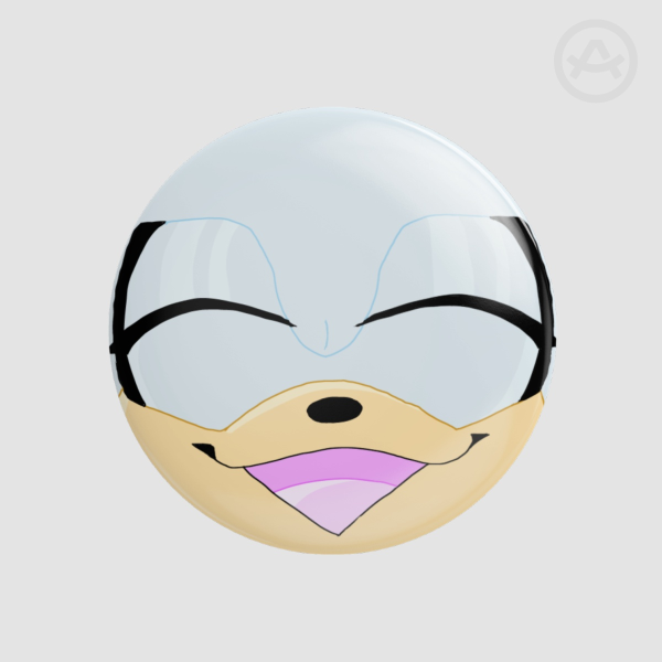 Silver The Hedgehog -Round Badge