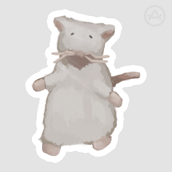 Mouse Plushy Sticker