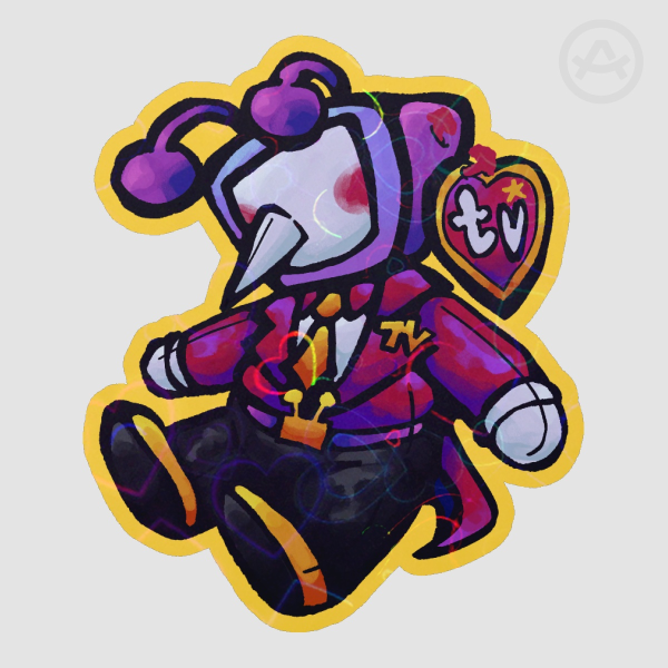 Beanie baby tenna sticker