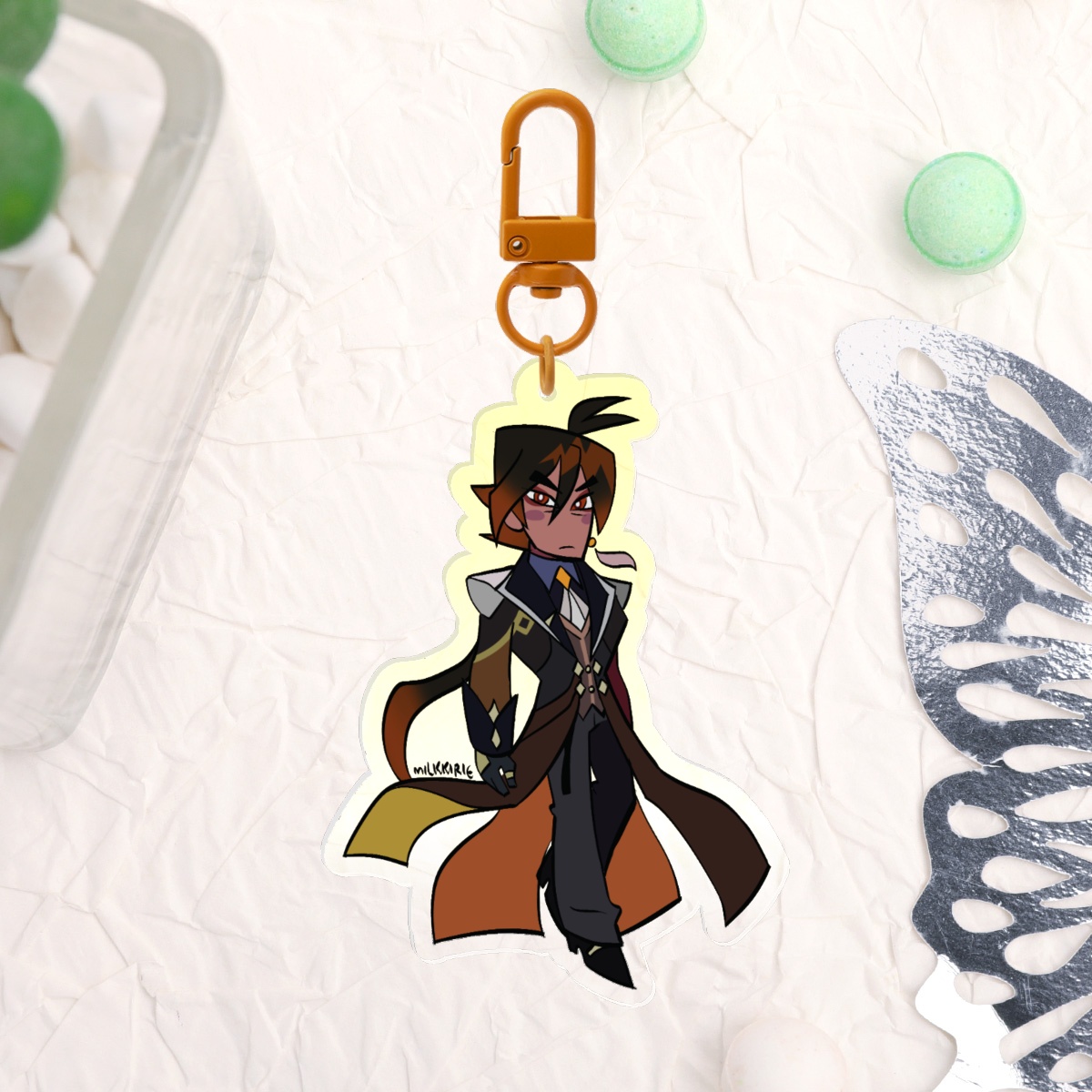ZHONGLI ACRYLIC KEYCHAIN