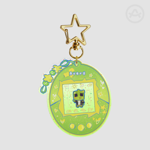 Averythemayo Glitter Acrylic Keychain
