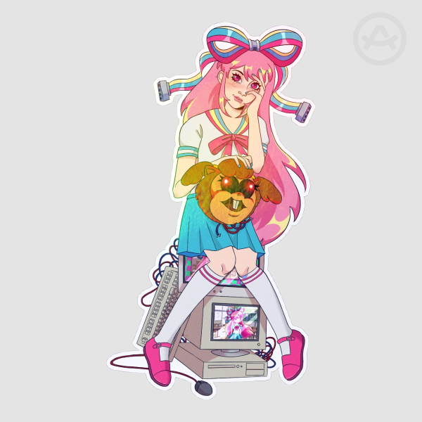 Giffany rainbow effect sticker