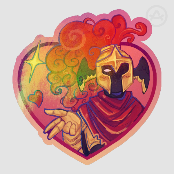D3lord3 heart sticker