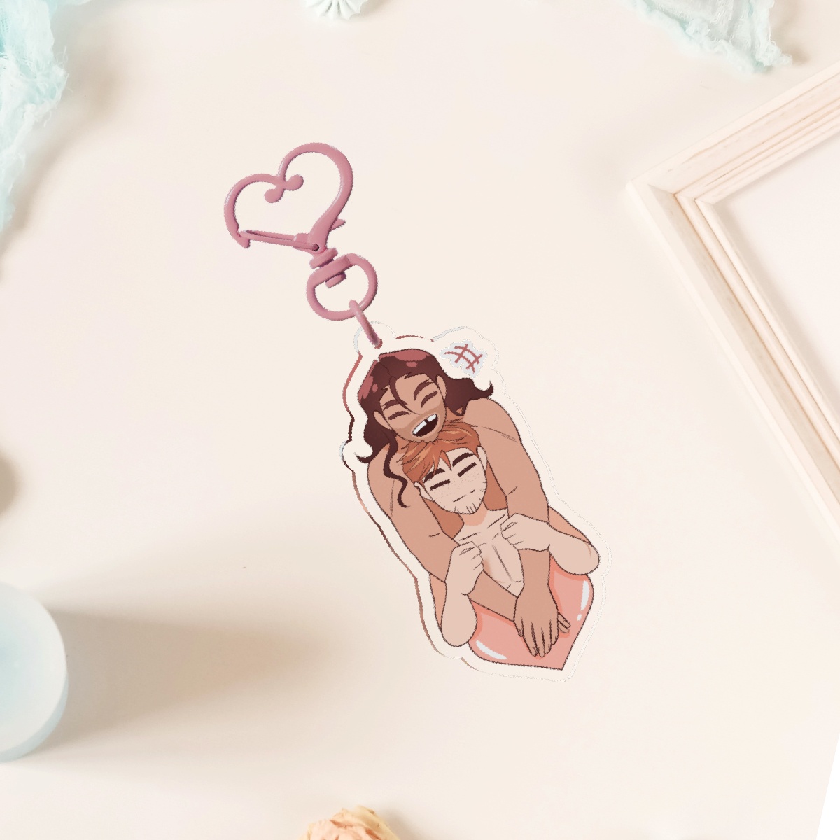 Flambert Hug Keychain