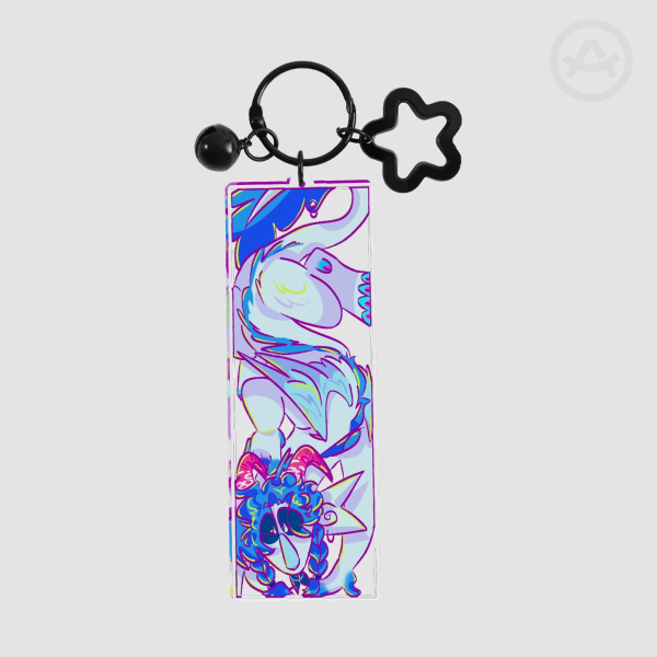 Dragon Azure tassel keychain