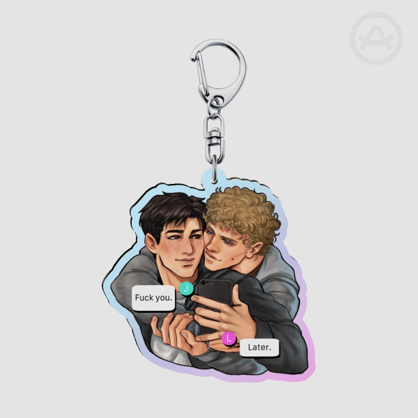 Hollanov - Shane and Ilya - Rainbow Acrylic Keychains