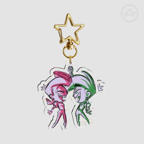 CosWan Glitter Acrylic Keychain